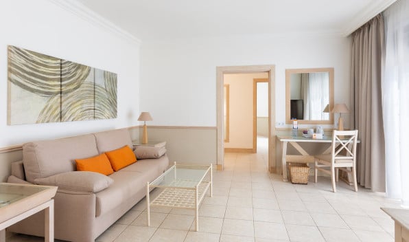 Living area of the Gold Level Gran Suite at Hotel Gran Tagoro