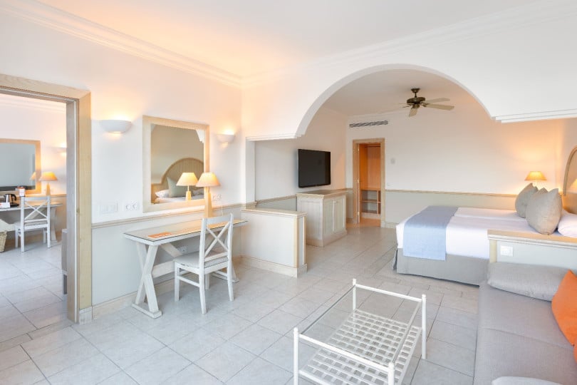 General view of the Gold Level Senior Suite Ocean View at Hotel Gran Tagoro