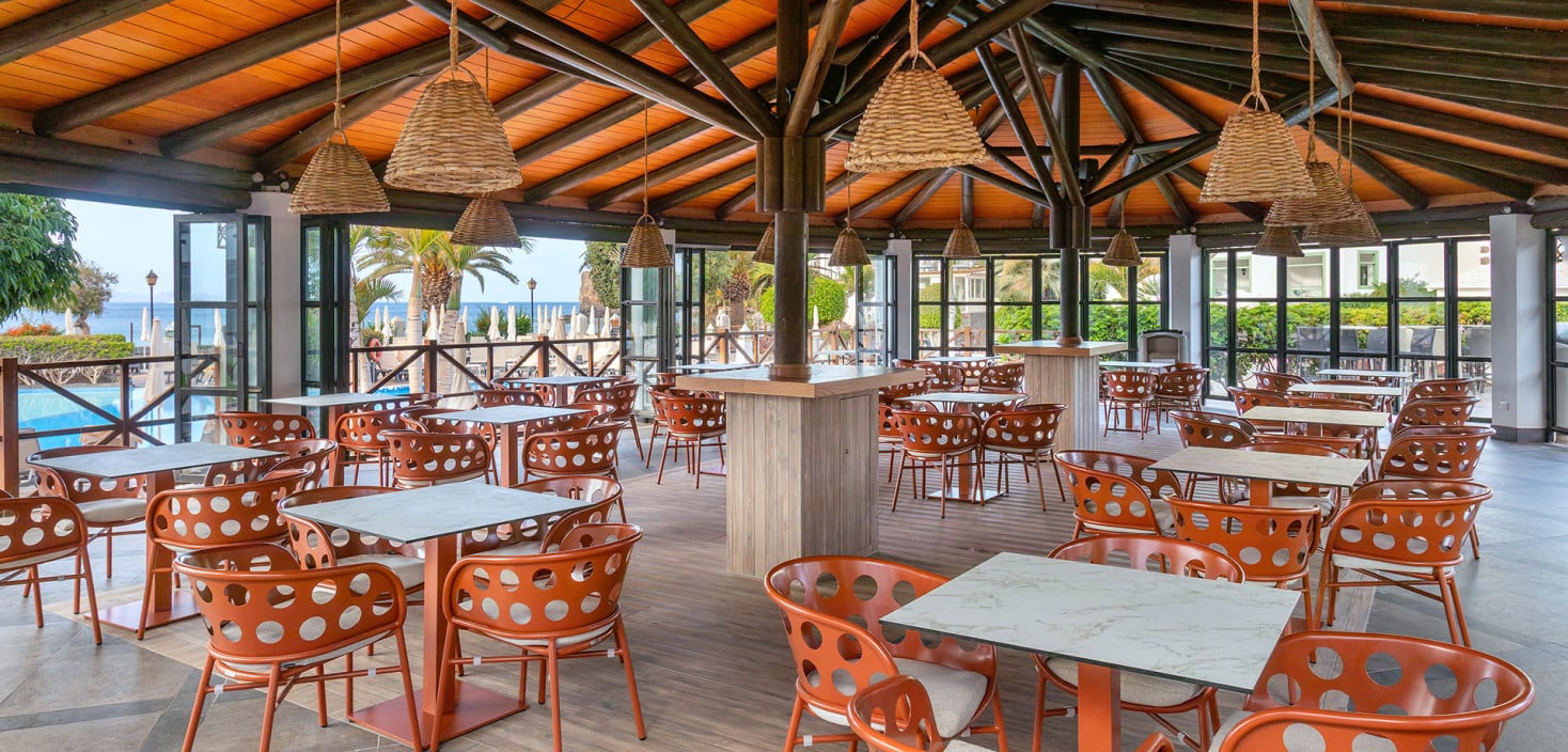 Isla de Lobos Beach Club, located next to the family pool in the Castillo Area at Hotel Gran Tagoro