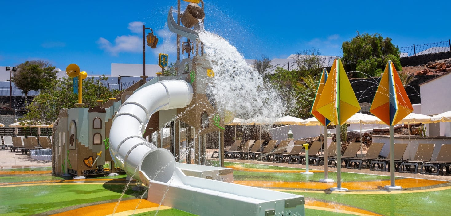 Dettaglio dello splash park presso l'Hotel Gran Tagoro