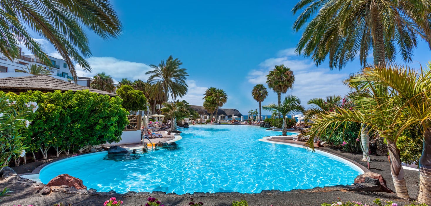 Close-up of one of the family pools at Hotel Gran Tagoro