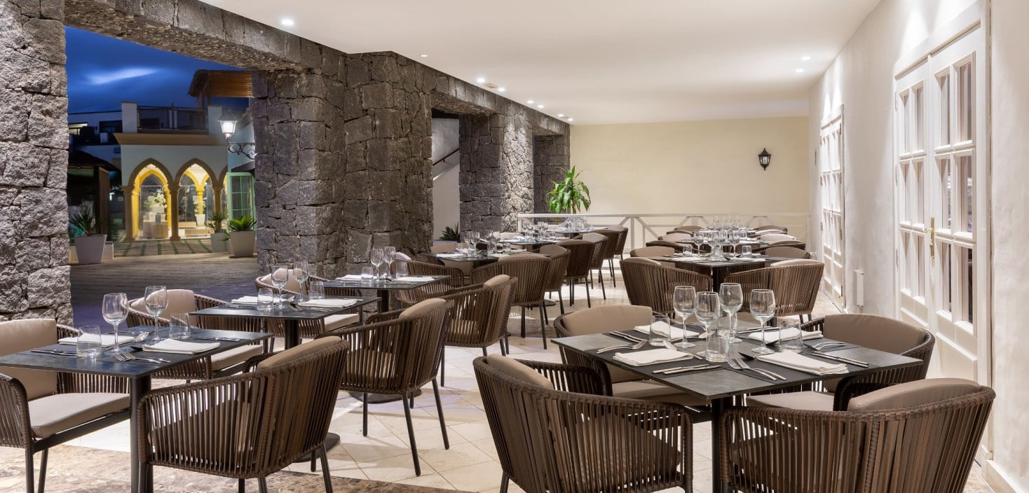 Terrace of La Ricotta Restaurant at Hotel Gran Tagoro