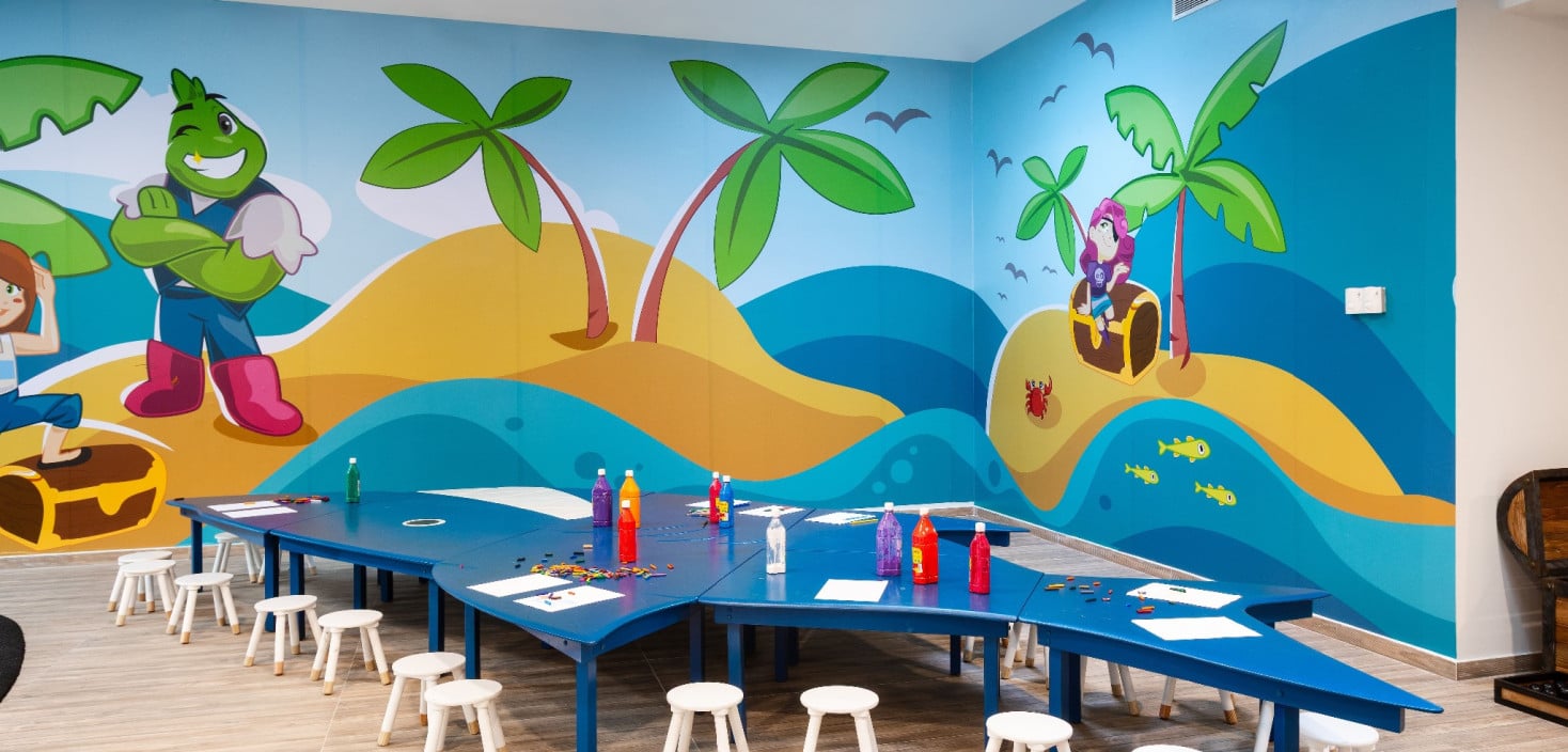 Arts and crafts area at the Hotel Gran Tagoro Kids Club